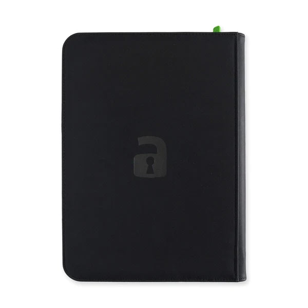 VaultX EXO-TEC Zip Binder 9 Pockets – Álbum Premium 360 Cartas con Cremallera Negro