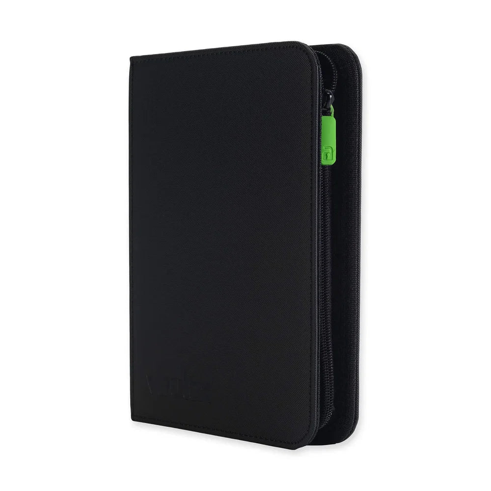 VaultX EXO-TEC Zip Binder 4 Pockets – Álbum Premium 160 cartas con Cremallera Negro