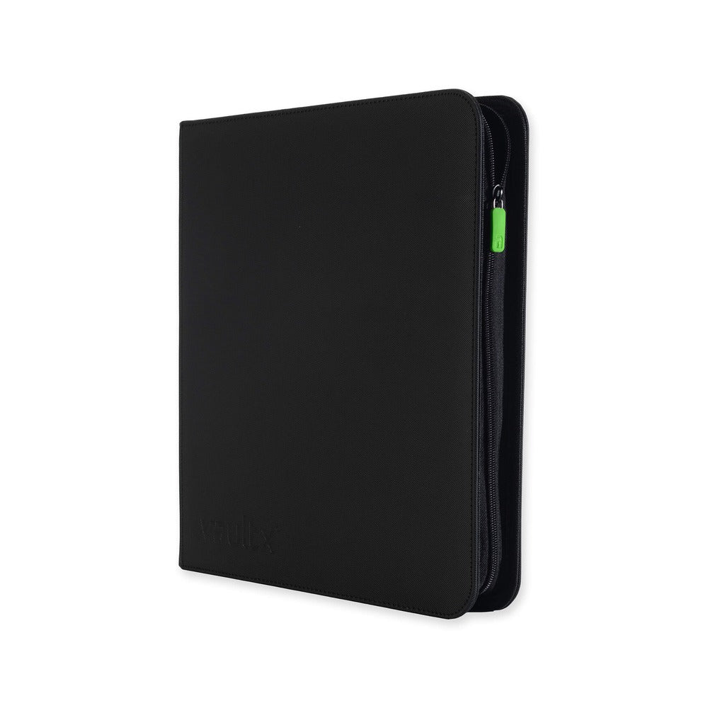 VaultX EXO-TEC Zip Binder 12 Pockets – Álbum Premium 480 Cartas con Cremallera Negro